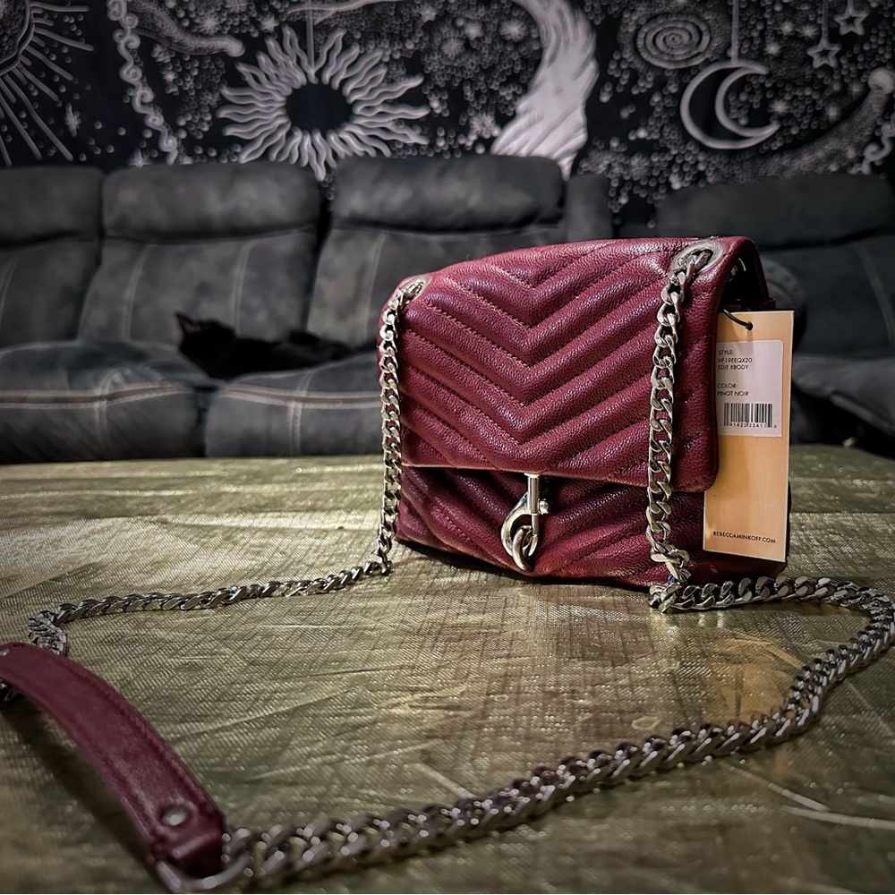 Rebecca Minkoff Bags dark red leather crossbody purse shoulder bag new with tags - Picture 8 of 16